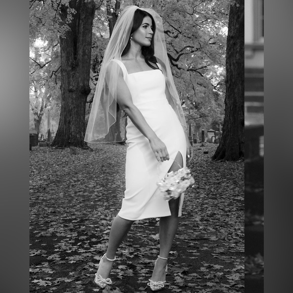 Jenny Yoo, BRAND NEW, NEVER WORN, Size Small/6, Little White Dress 🤍 - Picture 10 of 12